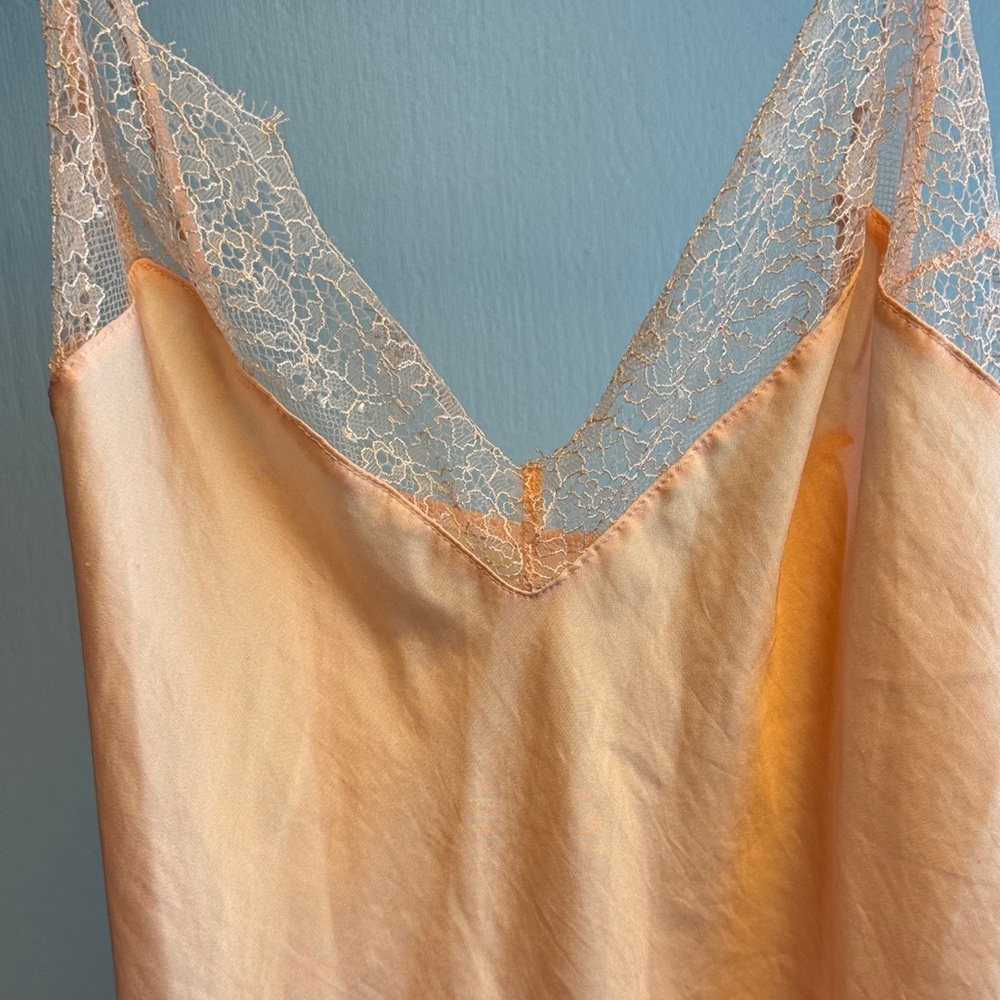 Victoria's Secret Peach Lace Chemise